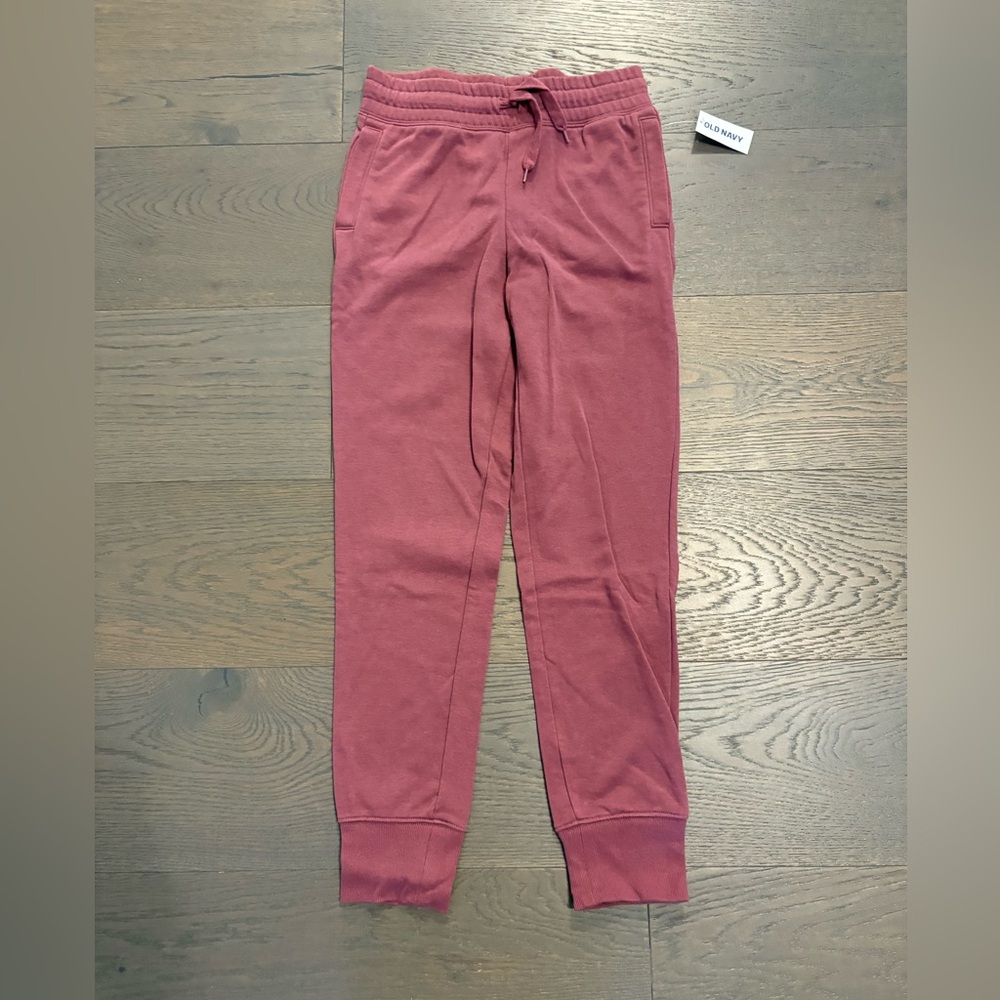 Old navy girls maroon joggers sz 10/12 NWT retail $72